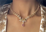Antique Peacock CZ Set