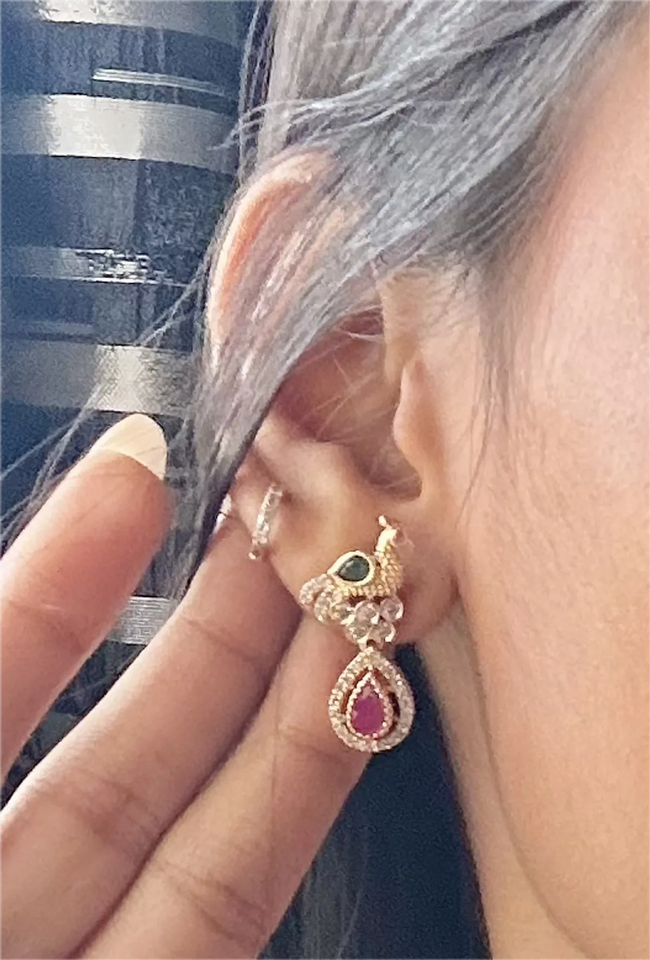 Antique Peacock CZ Set