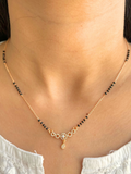 Elegant Rihanna Mangalsutra: Rose Gold Plated Traditional Indian Bridal Necklace