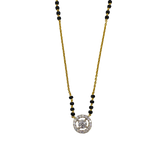 Elegant Yellow Gold 14KT Moissanite Diamond Mangalsutra Bridal Necklace