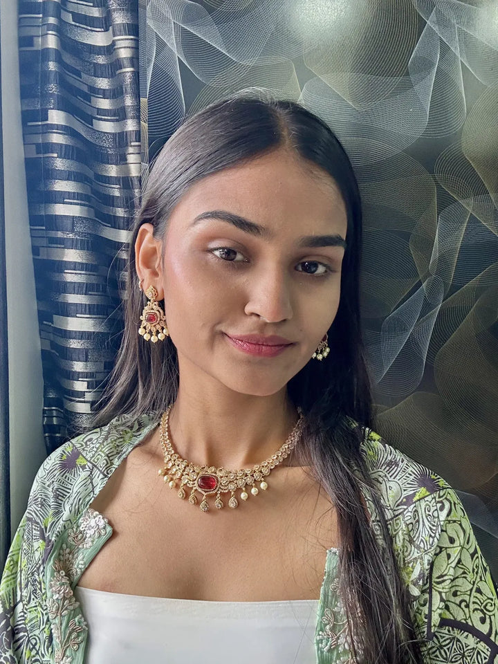 CZ Changeble Necklace Set