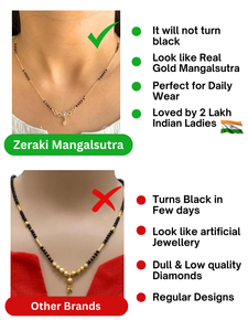 Elegant Rihanna Mangalsutra: Rose Gold Plated Traditional Indian Bridal Necklace