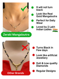 Elegant Rihanna Mangalsutra: Rose Gold Plated Traditional Indian Bridal Necklace