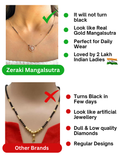 Solitaire Diamonds Flower Mangalsutra