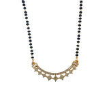 Elegant Yellow Gold 14KT Moissanite Diamond Mangalsutra Bridal Necklace